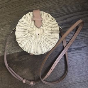 Jcrew Round Wicker Crossbody, New w/ Tags